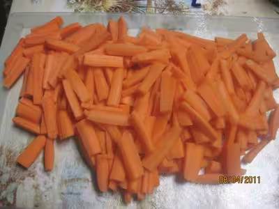 Congélation des carottes