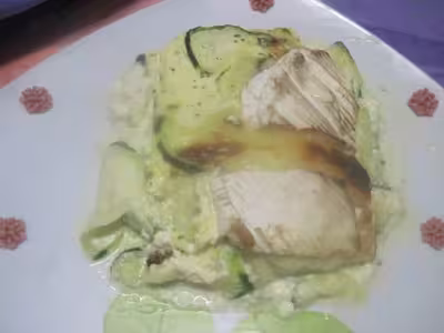 Courgettes au coulommiers gratinées
