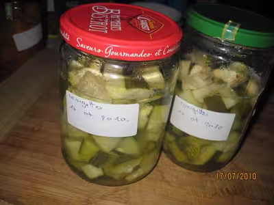 Courgettes stérilisées en cocotte minutes