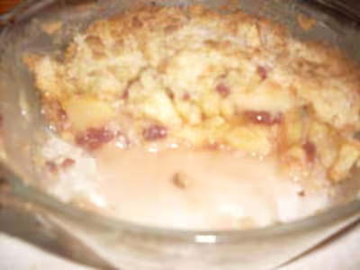 Crumble tout prêt, pommes et airelles par Tatie21