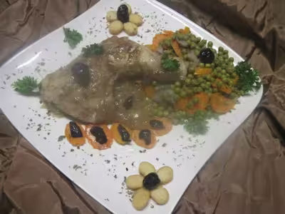 Cuisses de poulet aux légumes et massalé