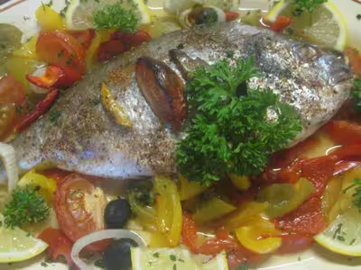 Dorade royale aux petits légumes