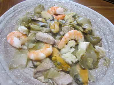 Endives aux crustacés et poissons