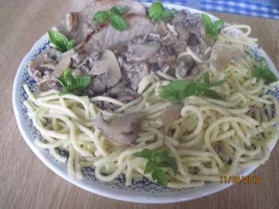 Escalopes de porc aux pâtes alsaciennes