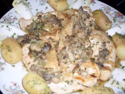 Escalopes de poulet façon blanquette par Tatie21