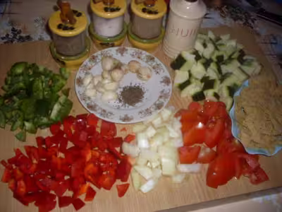 Farfalles aux légumes