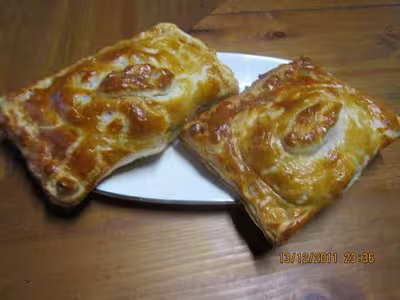 Feuilletés au kassler de porc fumé