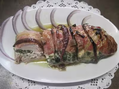 Filet mignon farci aux épinards et fromage