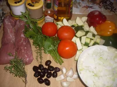 Filets mignon de porc aux légumes