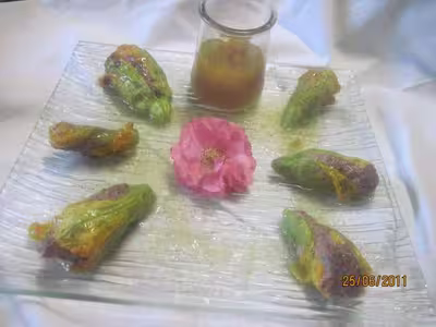 Fleurs de courgettes farcies