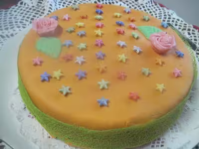 Gâteau aux pommes et pâte à sucre