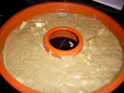 Gâteau et crème Anglaise