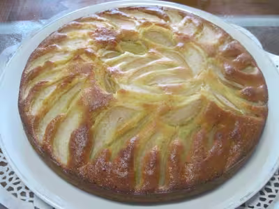 Gâteau fondant aux poires