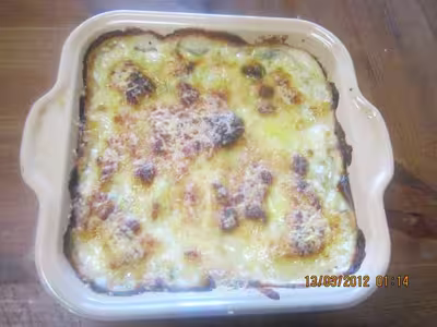 Gratin de courgettes à la béchamel