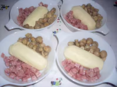 Gratin de soufflés (quenelles) au four