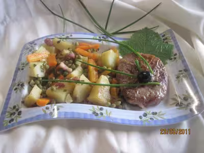 Jardinière de légumes à la ciboulette