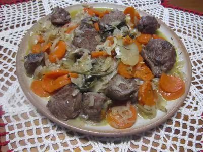 Joue de boeuf aux carottes au micro-ondes