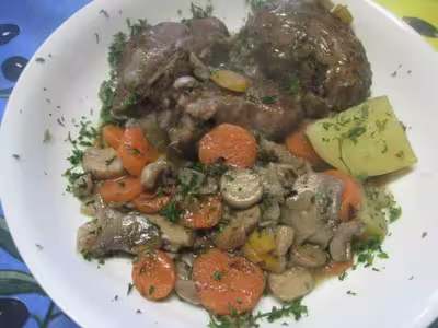 Joues de boeufs aux légumes