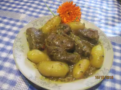 Joues de porc aux pommes de terre