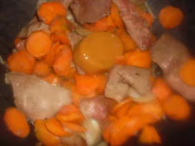 Lamelles de foie porc aux carottes