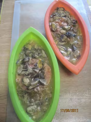 Médaillon de saumon aux fruits de mer