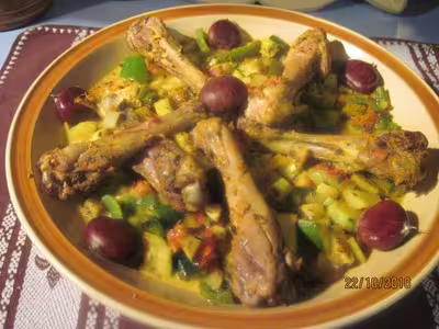 Manchons de canard aux légumes
