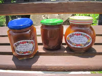 Marmelade d'abricots vanillée aux fruits confits