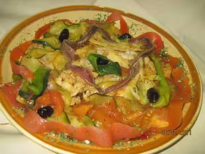 Morue aux légumes