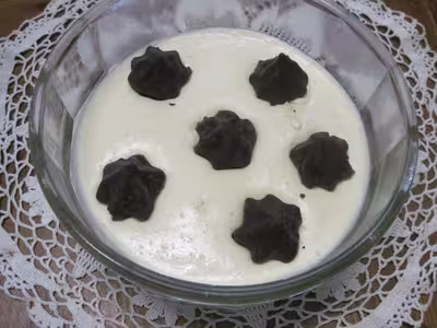 Mousse au chocolat blanc aux rochers