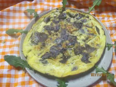 Omelette aux champignons