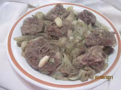 Osso-bucco de dinde sur lit d'endives à l'étouffé