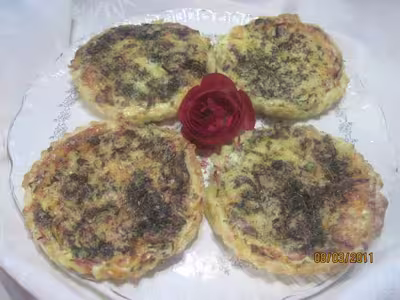 Quiches au jambon et oignons
