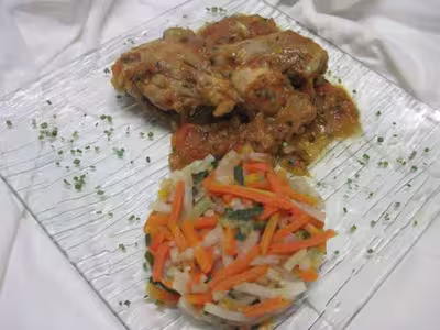 Pilons de poulet à la sauce tomate