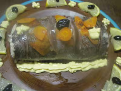 Poisson merlu à la mayonnaise