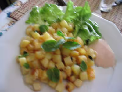 Pommes de terre au basilic frais