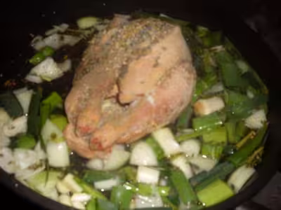 Poule aux légumes