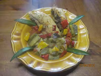 Poulet et ratatouille en mijoteuse