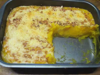 Purée de potimarron gratinée