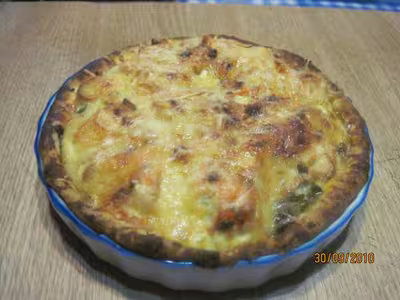 Quiche aux feuilles de bette et surimi