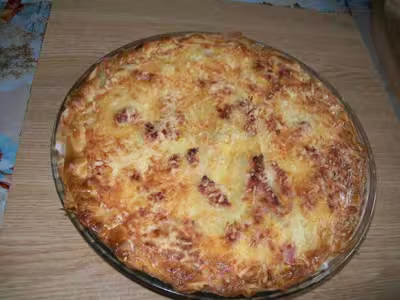 Quiche aux pommes de terre et lardons