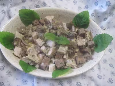 Viandes en salade à l'échalote