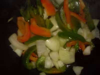 Riz aux poivrons et poulet