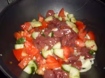 Rognons aux légumes