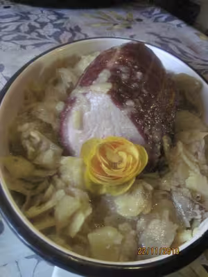 Kassler aux pommes de terre en cocotte