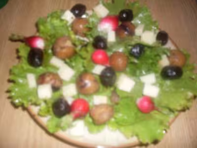 Salade composée aux châtaignes