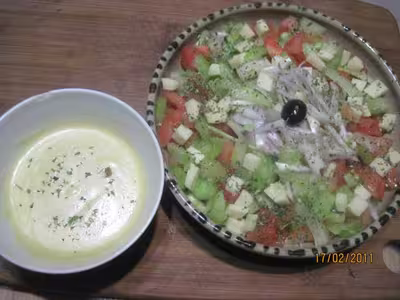 Salade de céleri et tomates