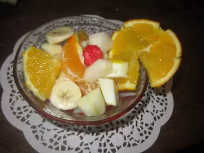 Salade de fruits au vin blanc