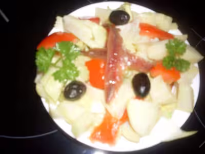 Salade d'endives et pommes de terre aux anchois