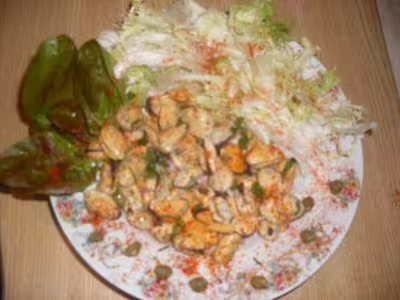 Salade et moules à la vinaigrette par Tatie21