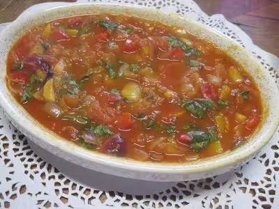Sauce tomate aux poivrons et basilic